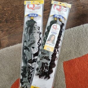 2 & 1/2 pack 18" Deep Bulk Human Braid Hair Milky Way/Cue